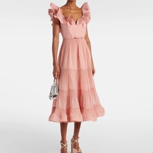 Zimmermann Blush Pink Ruffled Dress